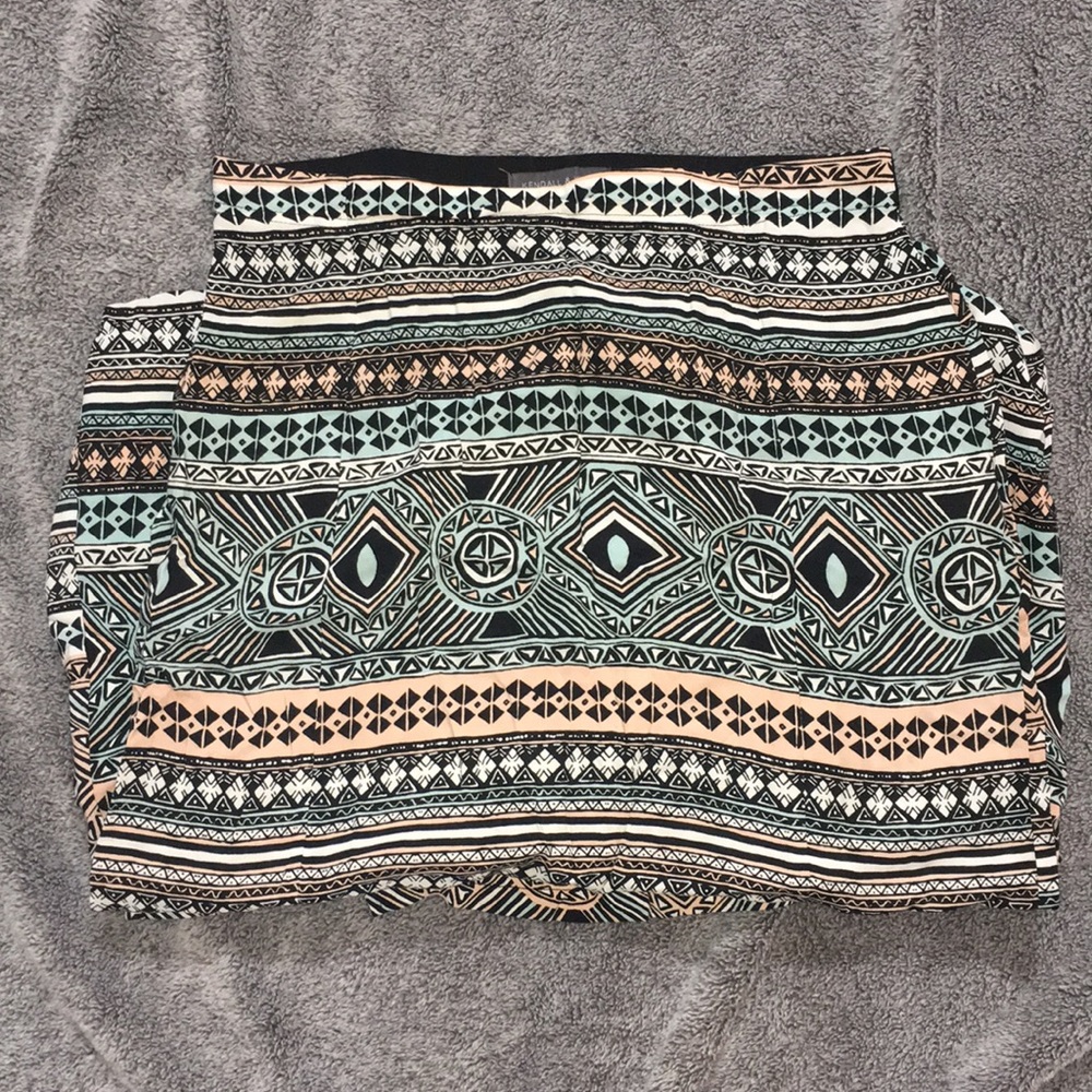 Tribal print maxi skirt